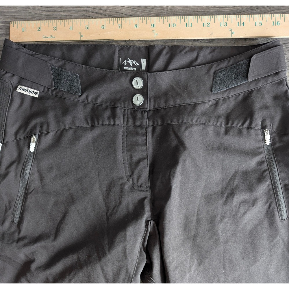 Maloja Mens Mountain Bike Shorts Gray Size L Adjustable Waist MTB Cycling Trail - Picture 5 of 13
